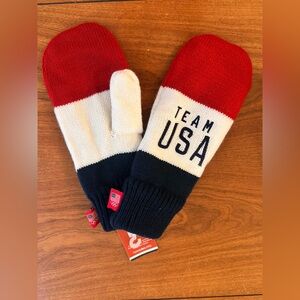 Team USA Olympic Knit Mittens – Red/White/Blue (NWT) licensed